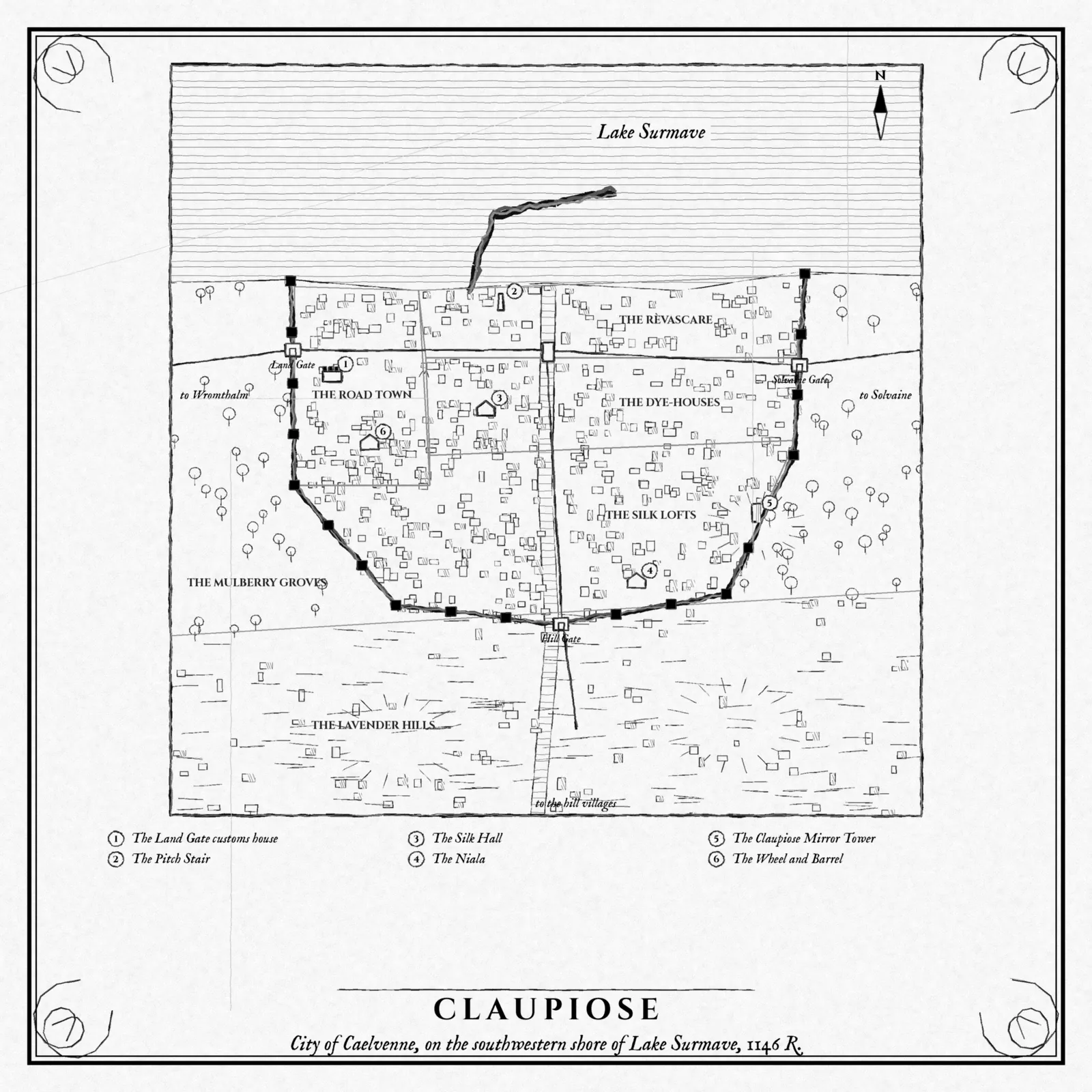 Map of Claupiose