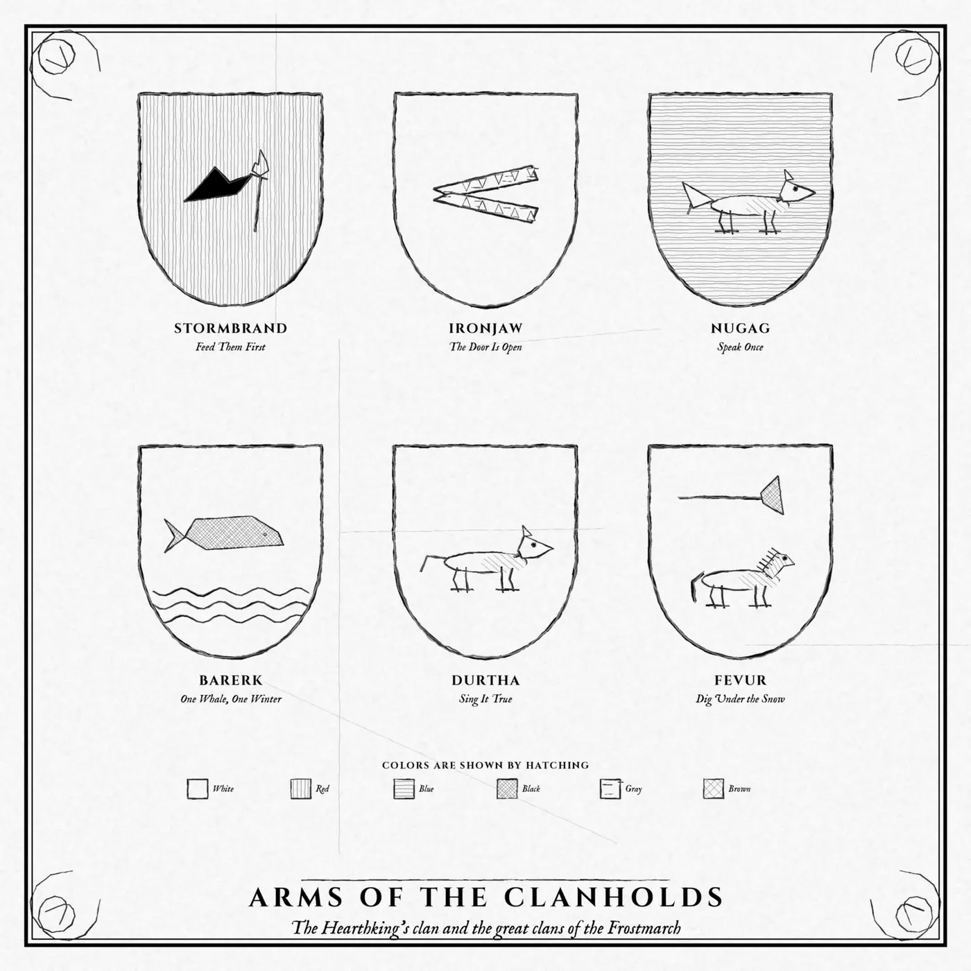 Arms of the great houses