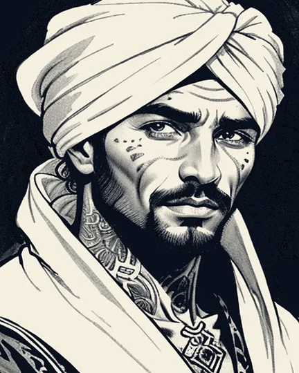 Portrait of Mozaaft of the Deep Sands