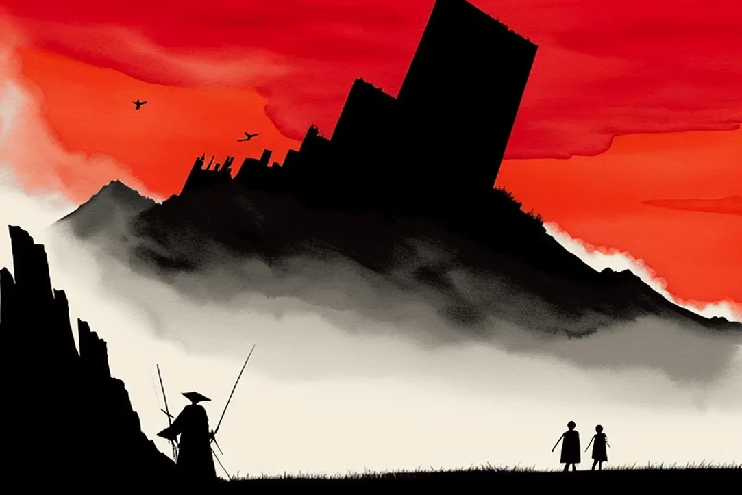 The broken tower, and the two who walked away from it.